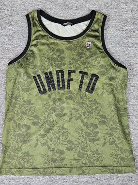 Undefeated UNDFTD #5 Tank Top Men's XL Flower Print Camo Polyester Sleeveless